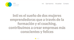 Desktop Screenshot of inticoaching.com